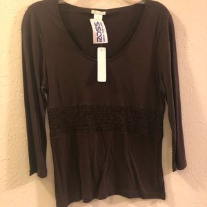 Brown Top Size M